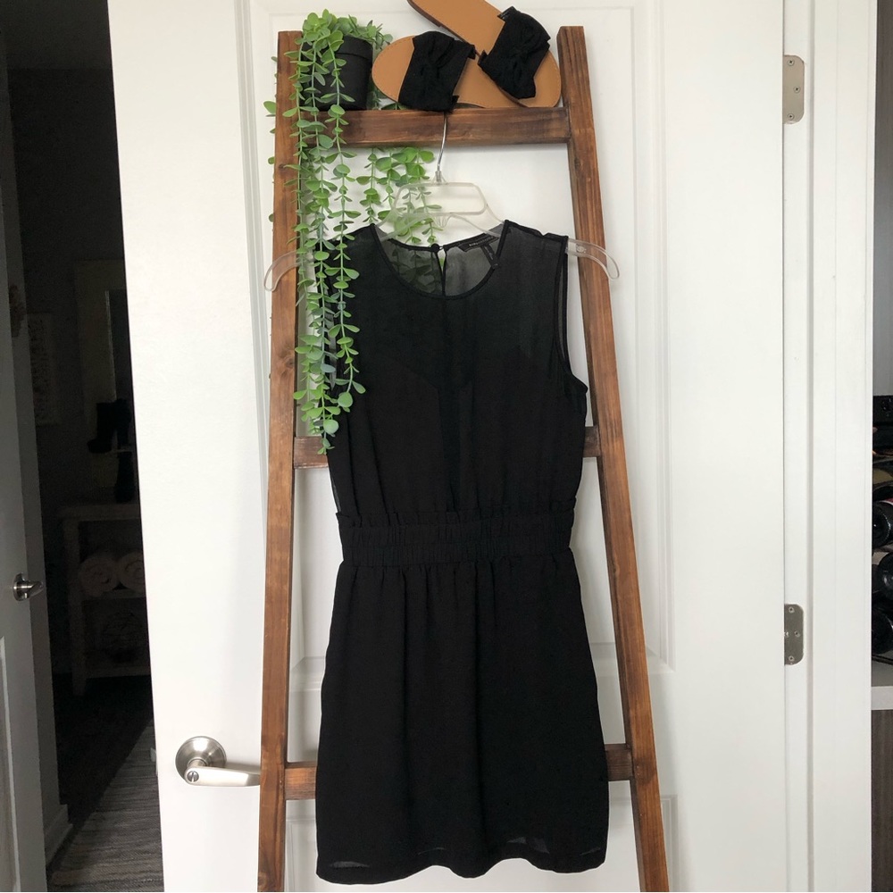 BCBGMAXAZRIA Sheer See Through Top Dress SZ XS